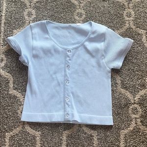 Mini blue crop top